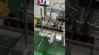 Two heads heating filling machine for cream inline type filler#machine #bottlecappingmachine#factory