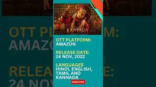 [Amazon Prime] OTT Movies  Releasing on This FRIDAY(Nov 25th)|Kantara on Amazon Prime| Kantara Confi