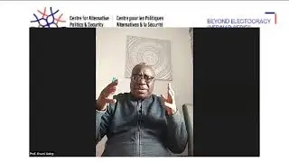 Prof. Kwesi Aning introduces the Centre for Alternative Politics & Security CAPS-WA