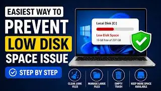 Easiest Way To Prevent Low Disk Space Issue | Step by Step