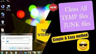 Clear all TEMP or JUNK files | Increase Storage | Cleanup computer | Free Disk space | 4 methods |