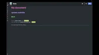 Echo TextEditor: markdown update