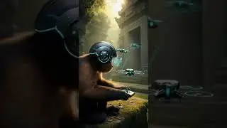 Cyber Monkey of the Jungle #CyberMonkey #JungleTech #FuturisticAnimals #Shorts