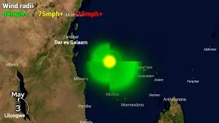 Track of Cyclone Hidaya (2024)