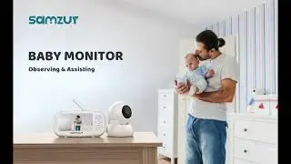 Samzuy Baby Monitor, Video Baby Monitor with Camera and Audio