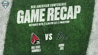 Condensed Game: Ball State 42, Akron 28 | 10.18.25