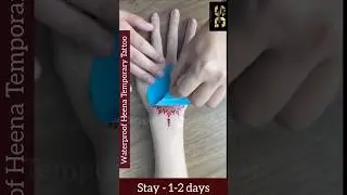 Waterproof Heena Mehndi Temporary Tattoo stay 1-2 days - Comment to buy