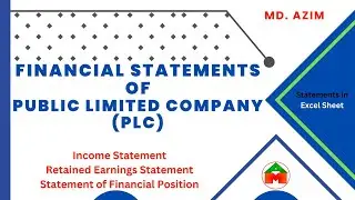 Income Statement, Retained Earning Statement & Statement of Financial Position of Public Ltd Company