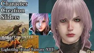 MONSTER HUNTER WILDS Character Creation - Lightning (Final Fantasy XIII)
