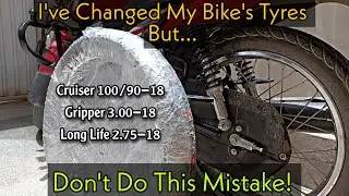 My YB125Z Tyres Changing Story | Cruiser 100/90-18, Gripper 3.00-18, Long life 2.75-18 | KK VIDZ