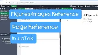 How to add Reference of Figures /Images and Page Reference in LaTeX