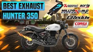 Royal Enfield Hunter 350 Exhaust Sound🔥Barrel,Globe,Powerage,Red Rooster,Zard,Upgrade