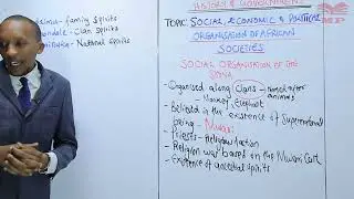 HISTORY FORM 2_SOCIAL,ECONOMIC AND POLITICAL ORGANIZATION OF AFRICAN SOCIETIES_Shona_Social_L6