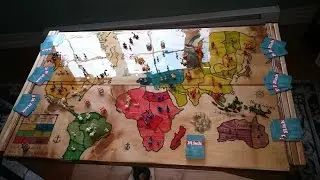 Wooden Risk Board - Entire process sped up.