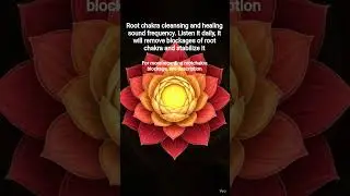 256 and 396 hz sound frequency that cleans rootchakra blockages and heals it and stabilizs it
