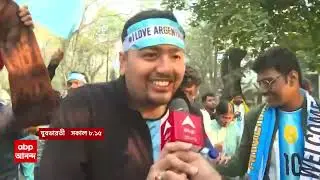 Messi in Kolkata 🛐.Fans Chanting. I am part of this crazy fan moment .FCBKOLKATA