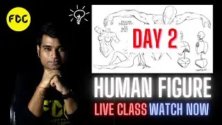 Human Figure Drawing Live Class - nift nid entrance exam preparation 2023 in Hindi - Best Coaching