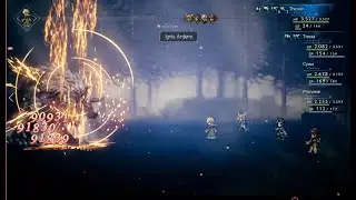 OCTOPATH TRAVELER beat Managarmr (secret wolf boss) under 1 minute.