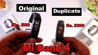 Fake Mi Band 4 Vs Original Mi Band 4 : 500 Mein Mi Band 4 wala saara features