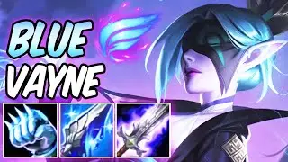 S+ BLUE VAYNE | NEW AMAZING BUILD & RUNES + PHASE RUSH OP MOVEMENT SPEED | Spirit Blossom Vayne ADC