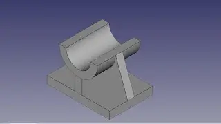 Create BEARING SUPPORT 2 model using FreeCAD software. ● Assignment No: FCAD/2/AO5 ● MAKAUT syllabus