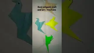 Origami Flapping birds || #shorts #shortvideo #origami #origamiflappingbirds 👆🏻👆🏻