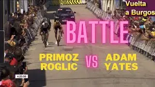 Battle between Primoz Roglic vs Adam Yates // Vuelta a Burgos 2023 stage 3