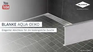 Bodengleiche Dusche mit Gef&auml;lleprofilen: BLANKE AQUA-KEIL - Anwendungsvideo