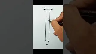 How to draw a Nail #shorts