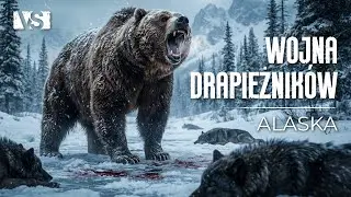 BRUTALNI DRAPIEŻNICY ALASKI | Walka o Dominację Dzikiej Północy – Dokument Przyrodniczy