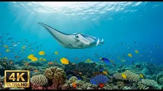 🐠 4K Coral Reef Aquarium – Peaceful Underwater Scenes with Meditation Music