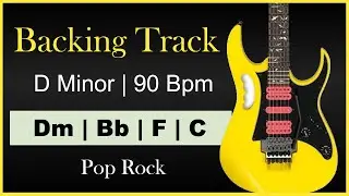 Dm Backing Track | Pop Rock 90 Bpm