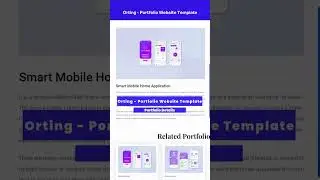 Orting - Portfolio Website Template   