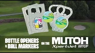Custom Bottle Openers & Golf Ball Markers with the Mutoh Xpertjet 661UF UV Printer!