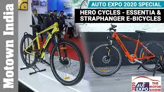 Hero Cycles &mdash; электровелосипеды Essentia и Straphanger | Auto Expo 2020 | Motown India