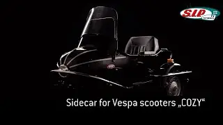 Beiwagen f&uuml;r Vespa Roller COZY, gebremst, komplett