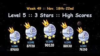 Angry Birds Star Wars Tournament Level 5 :: Week 49, Nov. 22nd, 2013 :: 3 Stars :: No Powerups