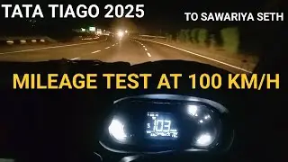 Tata Tiago 2025 High Speed Mileage Test || Tiago Highway performance test 