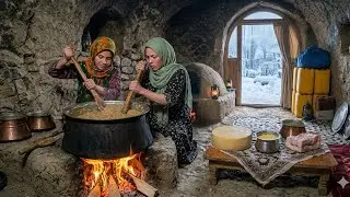 Rural Villages Traditional Food in Winter & Party 🥳 