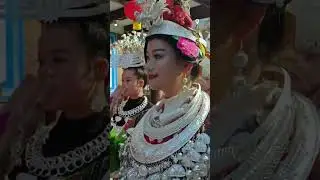 Miao ethnic group's grand festival street performances