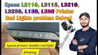 Epson Eco tank l3250 red light blinking problem⚡ Epson printer double red light blinking 🔥 #epson