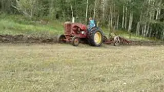 Massey Harris 44 and Breaking Plow