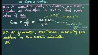Alternating Current - AC Generator & Transformer - Part # 2