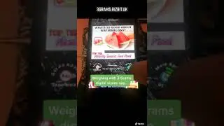 Weighing using full screen 3 Grams Digital Scales App on Android
