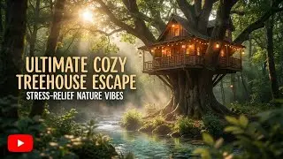 Ultimate Cozy Treehouse Escape | Relaxing Rain & Building Timelapse