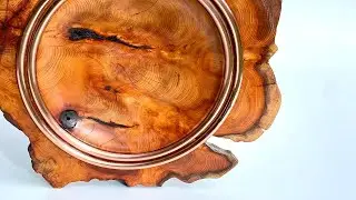 Wood Turning - End grain Yew platter 