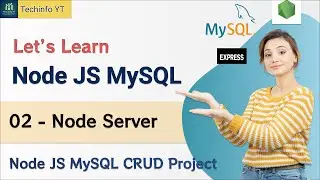 Node Express Server Setup Nodejs MySQL CRUD Project | Node Js MySQL Tutorial 2024