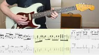 Pink Floyd - Comfortably Numb Solo Guitar Tab and Real Backing Track