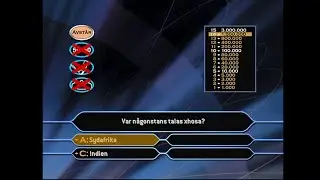 Vem vill bli miljon&auml;r? (DVD-spel) - 1:a upplagan [4 Spelare (4 Players) - Vinn Miljonen]