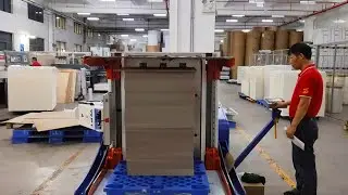 How to align a stack of disordered paper sheets in the China printing factory #fyp #machinery